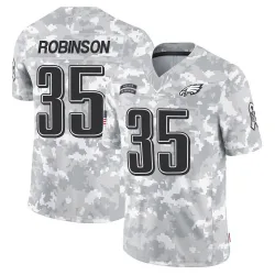Men's Keilan Robinson Philadelphia Eagles No.35 Limited 2024 Salute to Service Jersey - Arctic Camo
