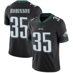 Men's Keilan Robinson Philadelphia Eagles No.35 Limited Alternate Vapor Untouchable Jersey - Black