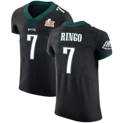 Men's Kelee Ringo Philadelphia Eagles No.7 Elite Alternate Vapor Untouchable Super Bowl LIX Jersey - Black