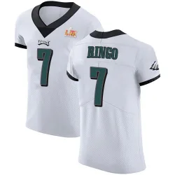Men's Kelee Ringo Philadelphia Eagles No.7 Elite Vapor Untouchable Super Bowl LIX Jersey - White