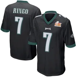 Men's Kelee Ringo Philadelphia Eagles No.7 Game Alternate Super Bowl LIX Jersey - Black