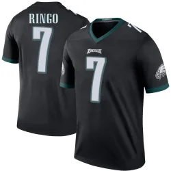 Men's Kelee Ringo Philadelphia Eagles No.7 Legend Color Rush Jersey - Black