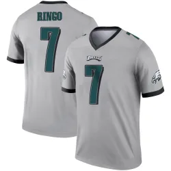 Men's Kelee Ringo Philadelphia Eagles No.7 Legend Silver Inverted Jersey