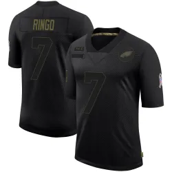 Men's Kelee Ringo Philadelphia Eagles No.7 Limited 2020 Salute To Service Jersey - Black