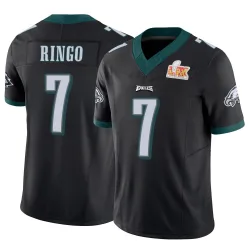 Men's Kelee Ringo Philadelphia Eagles No.7 Limited Vapor F.U.S.E. Super Bowl LIX Jersey - Black