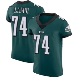 Men's Kendall Lamm Philadelphia Eagles No.74 Elite Midnight Team Color Vapor Untouchable Jersey - Green