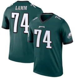 Men's Kendall Lamm Philadelphia Eagles No.74 Legend Jersey - Green