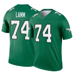 Men's Kendall Lamm Philadelphia Eagles No.74 Legend Kelly Alternate Jersey - Green