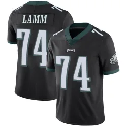 Men's Kendall Lamm Philadelphia Eagles No.74 Limited Alternate Vapor Untouchable Jersey - Black