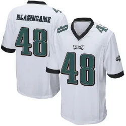 Men's Khari Blasingame Philadelphia Eagles No.48 Game Jersey - White