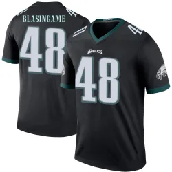 Men's Khari Blasingame Philadelphia Eagles No.48 Legend Color Rush Jersey - Black