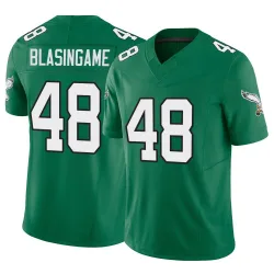 Men's Khari Blasingame Philadelphia Eagles No.48 Limited Kelly Alternate Vapor F.U.S.E. Jersey - Green
