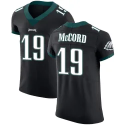Men's Kyle McCord Philadelphia Eagles No.19 Elite Alternate Vapor Untouchable Jersey - Black
