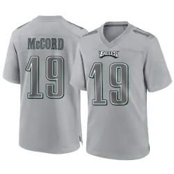 Men's Kyle McCord Philadelphia Eagles No.19 Game Atmosphere Fashion Jersey - Gray