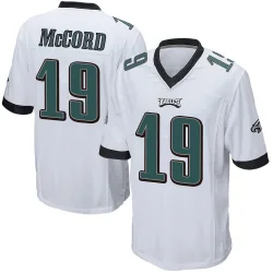 Men's Kyle McCord Philadelphia Eagles No.19 Game Jersey - White