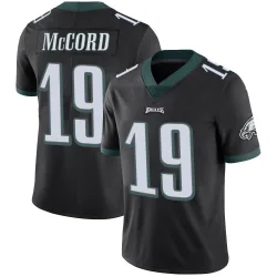 Men's Kyle McCord Philadelphia Eagles No.19 Limited Alternate Vapor Untouchable Jersey - Black