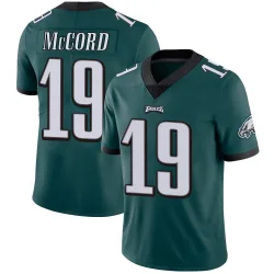 Men's Kyle McCord Philadelphia Eagles No.19 Limited Midnight Team Color Vapor Untouchable Jersey - Green