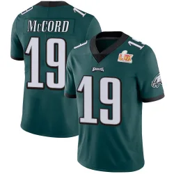 Men's Kyle McCord Philadelphia Eagles No.19 Limited Midnight Team Color Vapor Untouchable Super Bowl LIX Jersey - Green