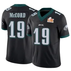 Men's Kyle McCord Philadelphia Eagles No.19 Limited Vapor F.U.S.E. Super Bowl LIX Jersey - Black