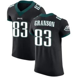 Men's Kylen Granson Philadelphia Eagles No.83 Elite Alternate Vapor Untouchable Jersey - Black