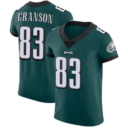 Men's Kylen Granson Philadelphia Eagles No.83 Elite Midnight Team Color Vapor Untouchable Jersey - Green
