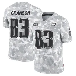 Men's Kylen Granson Philadelphia Eagles No.83 Limited 2024 Salute to Service Jersey - Arctic Camo