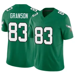 Men's Kylen Granson Philadelphia Eagles No.83 Limited Kelly Alternate Vapor F.U.S.E. Jersey - Green