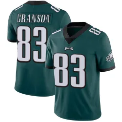 Men's Kylen Granson Philadelphia Eagles No.83 Limited Midnight Team Color Vapor Untouchable Jersey - Green