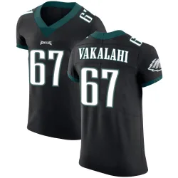 Men's Laekin Vakalahi Philadelphia Eagles No.67 Elite Alternate Vapor Untouchable Jersey - Black