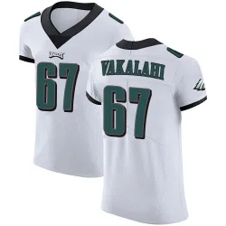 Men's Laekin Vakalahi Philadelphia Eagles No.67 Elite Vapor Untouchable Jersey - White