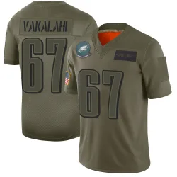 Men's Laekin Vakalahi Philadelphia Eagles No.67 Limited 2019 Salute to Service Jersey - Camo