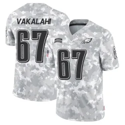 Men's Laekin Vakalahi Philadelphia Eagles No.67 Limited 2024 Salute to Service Jersey - Arctic Camo