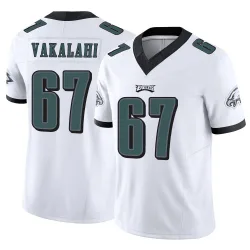 Men's Laekin Vakalahi Philadelphia Eagles No.67 Limited Vapor F.U.S.E. Jersey - White