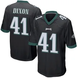 Men's Lance Dixon Philadelphia Eagles No.41 Game Alternate Jersey - Black