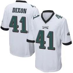 Men's Lance Dixon Philadelphia Eagles No.41 Game Jersey - White