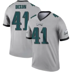 Men's Lance Dixon Philadelphia Eagles No.41 Legend Silver Inverted Jersey
