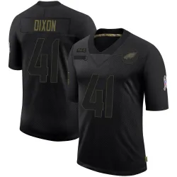 Men's Lance Dixon Philadelphia Eagles No.41 Limited 2020 Salute To Service Jersey - Black