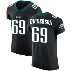 Men's Landon Dickerson Philadelphia Eagles No.69 Elite Alternate Vapor Untouchable Jersey - Black