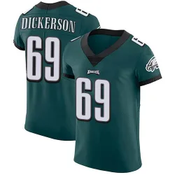 Men's Landon Dickerson Philadelphia Eagles No.69 Elite Midnight Team Color Vapor Untouchable Jersey - Green