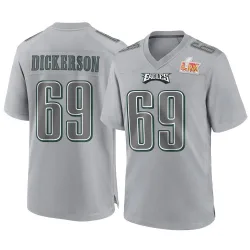 Men's Landon Dickerson Philadelphia Eagles No.69 Game Atmosphere Fashion Super Bowl LIX Jersey - Gray