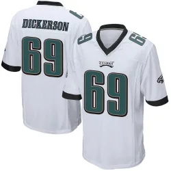Men's Landon Dickerson Philadelphia Eagles No.69 Game Jersey - White