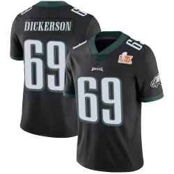 Men's Landon Dickerson Philadelphia Eagles No.69 Limited Alternate Vapor Untouchable Super Bowl LIX Jersey - Black
