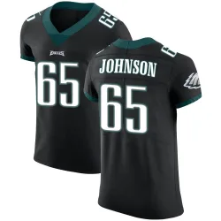 Men's Lane Johnson Philadelphia Eagles No.65 Elite Alternate Vapor Untouchable Jersey - Black