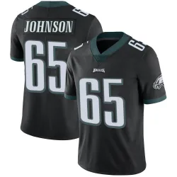 Men's Lane Johnson Philadelphia Eagles No.65 Limited Alternate Vapor Untouchable Jersey - Black
