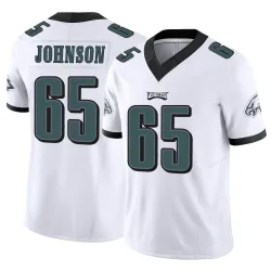 Men's Lane Johnson Philadelphia Eagles No.65 Limited Vapor F.U.S.E. Jersey - White
