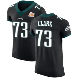 Men's Le'Raven Clark Philadelphia Eagles No.73 Elite Alternate Vapor Untouchable Super Bowl LIX Jersey - Black