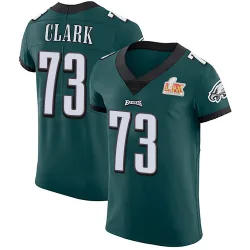 Men's Le'Raven Clark Philadelphia Eagles No.73 Elite Midnight Team Color Vapor Untouchable Super Bowl LIX Jersey - Green