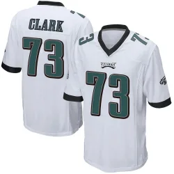 Men's Le'Raven Clark Philadelphia Eagles No.73 Game Jersey - White