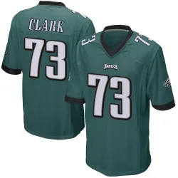 Men's Le'Raven Clark Philadelphia Eagles No.73 Game Team Color Jersey - Green