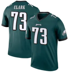 Men's Le'Raven Clark Philadelphia Eagles No.73 Legend Jersey - Green